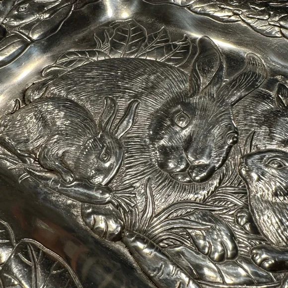 Arthur Court vintage 1990 aluminum tray. Never used! - Picture 6 of 9